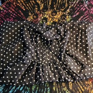Xhiliration Cutout Polka Dot dress Size Small.
